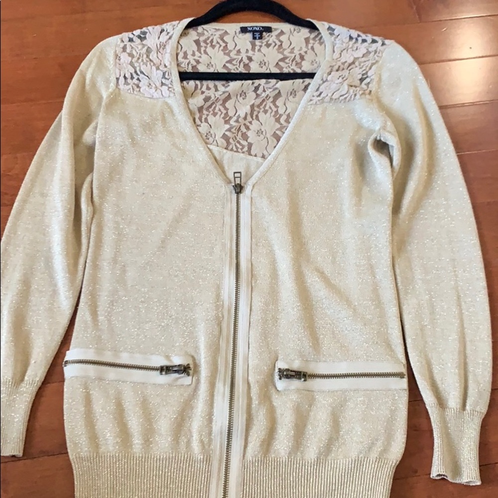 Xoxo zip up dress sweater